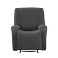 Artiss Recliner Chair Covers with Storage Side Pockets Grey Fabric