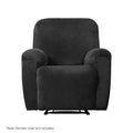 Artiss Recliner Chair Cover 1 Seater Velvet Black