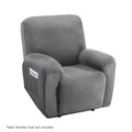 Artiss Recliner Chair Cover 1 Seater Velvet Grey