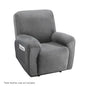 Artiss Recliner Chair Covers 1 Seater Velvet Grey