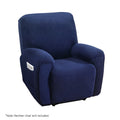 Artiss Recliner Chair Cover 1 Seater Velvet Navy