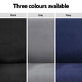 Artiss Recliner Chair Cover 1 Seater Velvet Navy