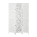 Artiss 3 Panel Room Divider 122x170cm White Clover