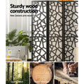 Artiss 4 Panel Room Divider Screen 162x170cm Black Clover