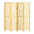 Artiss 4 Panel Room Divider Screen 162x170cm Clover Natural