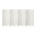 Artiss 8 Panel Room Divider 325x170cm White Clover