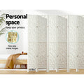 Artiss 8 Panel Room Divider 325x170cm White Clover