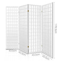 Artiss 4 Panel Room Divider Screen 174x179cm White