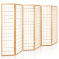Artiss Room Divider Screen 6 Panel 261x179cm Natural Wood