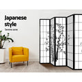 Artiss 8 Panel Room Divider Screen 348x179cm Bamboo Black