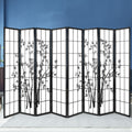 Artiss 8 Panel Room Divider Screen 348x179cm Bamboo Black