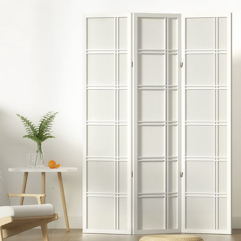 Artiss Room Divider Screen 3 Panel 132x179cm White