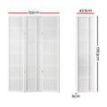 Artiss Room Divider Screen 3 Panel 132x179cm White