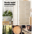 Artiss Room Divider Screen 3 Panel 132x179cm White