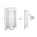 Artiss 3 Panel Room Divider Screen 120x170cm White Louver
