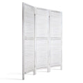 Artiss 3 Panel Room Divider Screen 120x170cm White Louver