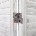Artiss 3 Panel Room Divider Screen 120x170cm White Louver