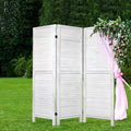 Artiss 3 Panel Room Divider Screen 120x170cm White Louver