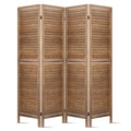 Artiss 4 Panel Room Divider Screen 160x170cm Louver Oak