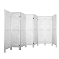 Artiss 8 Panel Room Divider Screen 326x170cm White Louver