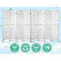 Artiss 8 Panel Room Divider Screen 326x170cm White Louver