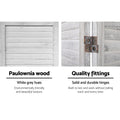 Artiss 8 Panel Room Divider Screen 326x170cm White Louver