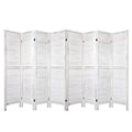 Artiss 8 Panel Room Divider Screen 326x170cm White Louver