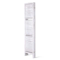 Artiss 4 Panel Room Divider 163x170cm White Shelf Storage