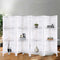 Artiss 8 Panel Room Divider Screen 326x170cm White Shelf