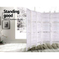Artiss 8 Panel Room Divider Screen 326x170cm White Shelf