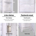 Artiss 8 Panel Room Divider Screen 326x170cm White Shelf