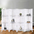 Artiss 8 Panel Room Divider Screen 326x170cm White Shelf