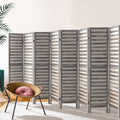 Artiss 8 Panel Room Divider Screen 326x170cm Grey Louver