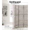 Artiss 8 Panel Room Divider Screen 326x170cm Grey Louver