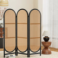 Artiss 3 Panel Room Divider Screen 151x180cm Rattan Brown