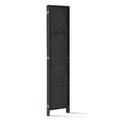 Artiss 3 Panel Room Divider Screen 123x170cm Black Woven