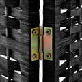 Artiss 6 Panel Room Divider Screen 245x170cm Black Woven