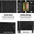 Artiss 8 Panel Room Divider Screen 326x170cm Black Woven