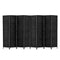 Artiss 8 Panel Room Divider Screen 326x170cm Black Woven