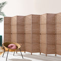 Artiss 8 Panel Room Divider 326x170cm Woven Natural