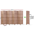 Artiss 8 Panel Room Divider 326x170cm Woven Natural