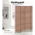 Artiss 8 Panel Room Divider 326x170cm Woven Natural