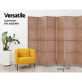 Artiss 8 Panel Room Divider 326x170cm Woven Natural