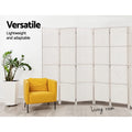 Artiss 8 Panel Room Divider 326x170cm Woven White