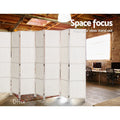 Artiss 8 Panel Room Divider 326x170cm Woven White