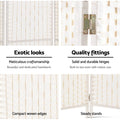 Artiss 8 Panel Room Divider 326x170cm Woven White