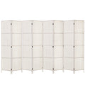 Artiss 8 Panel Room Divider 326x170cm Woven White
