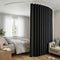 Artiss Ceiling Mounted Curtain Track Room Divider Black