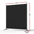 Artiss Room Divider Screen 175x180cm Fabric Black