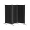 Artiss 3 Panel Room Divider Screen 260x180cm Black Fabric